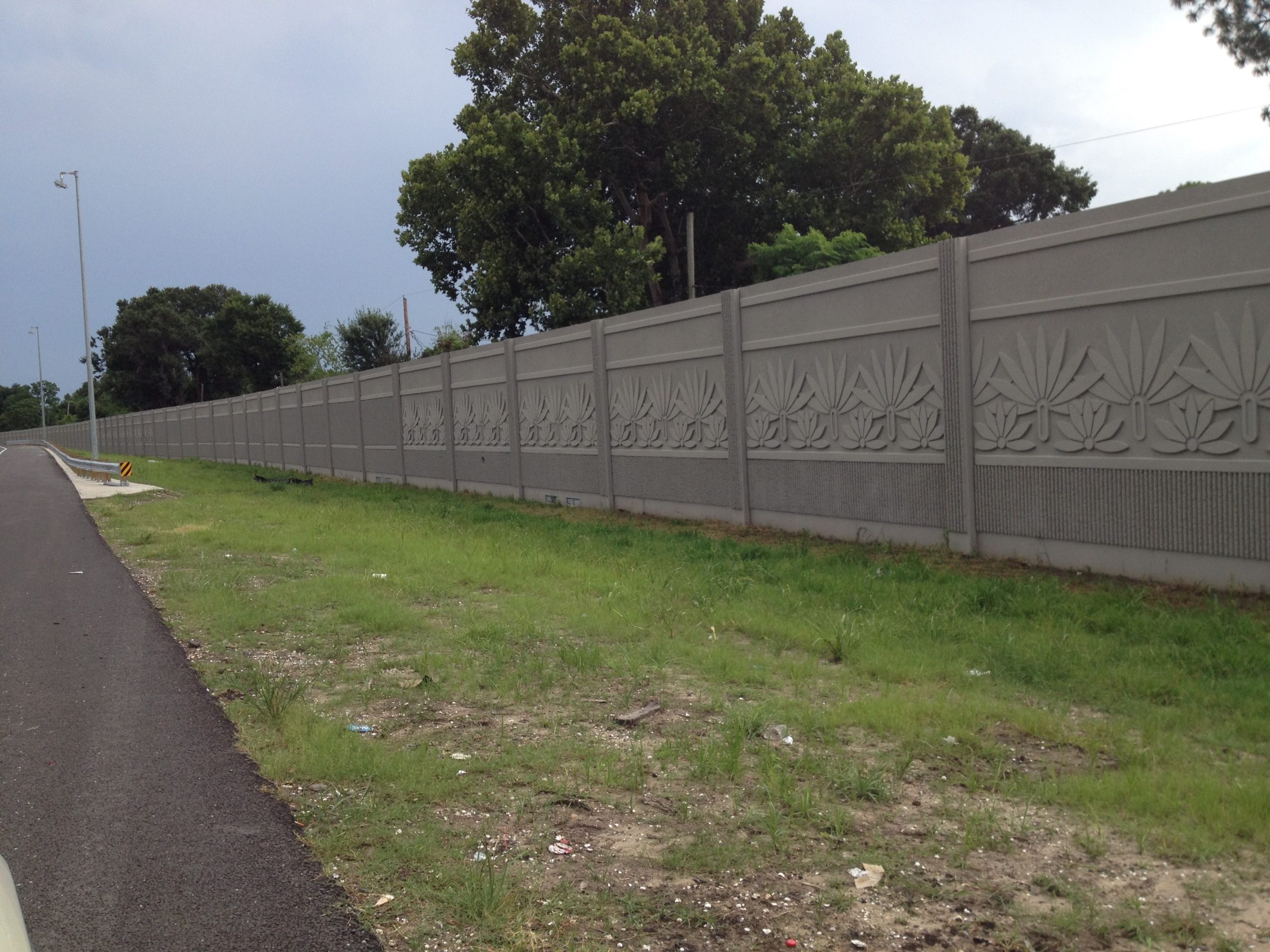 Alfred Miller Contracting's Precast Sound Wall in New Orleans